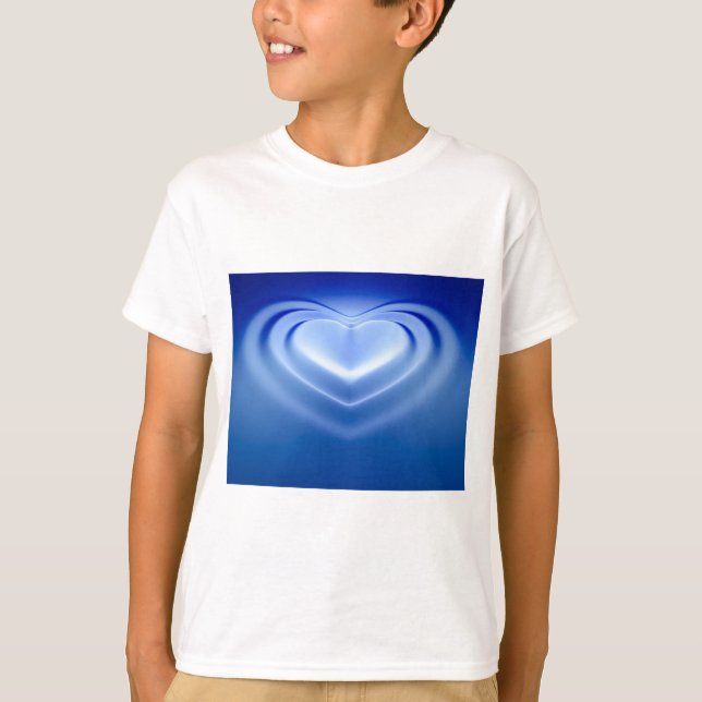 T-shirts Coração Azul (Frente)