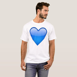 T-shirts Coração Azul - Emoji