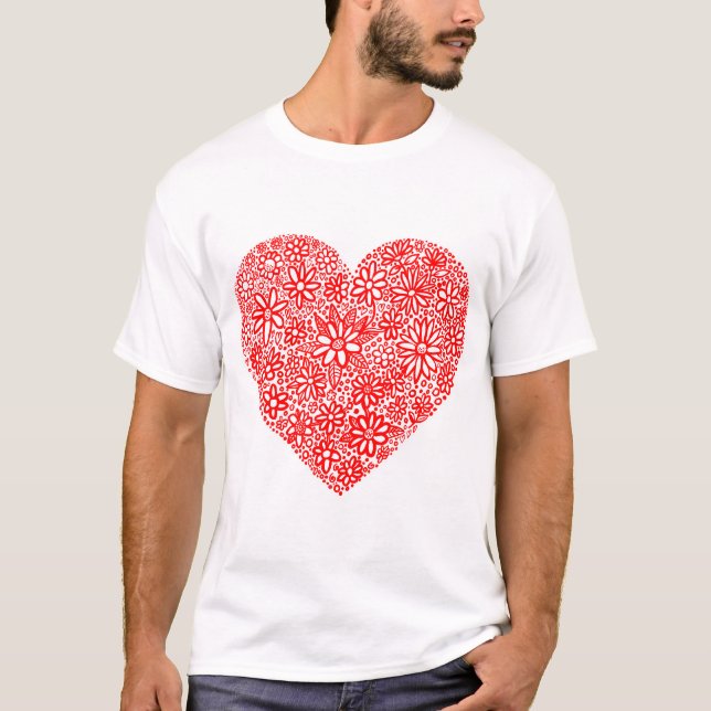 T-shirts Coração Bloqueado - Personalizado (Frente)