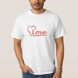 T-shirts Coração com amor