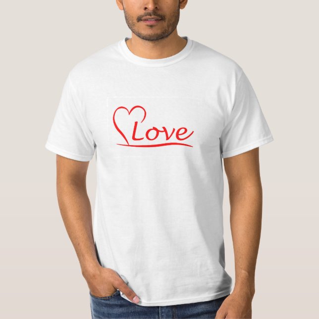 T-shirts Coração com amor (Frente)