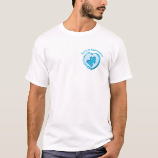 T-shirts Coração da consciência do autismo