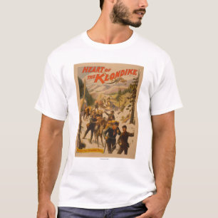 T-shirts Coração do Klondike - através da passagem de