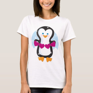 T-shirts Coração do pinguim