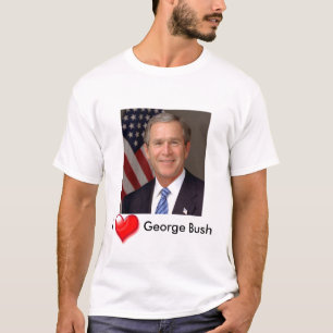 T-shirts Coração George Bush