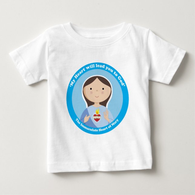 T-shirts Coração imaculado de Mary (Frente)