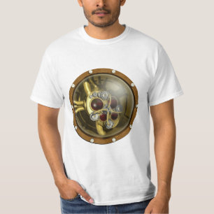T-shirts Coração mecânico de Steampunk