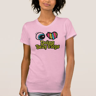 T-shirts Coração Olho Brilhante Eu Adoro Fazer Inundaçõ