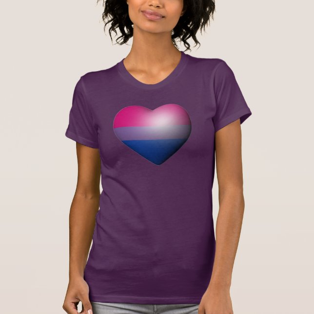T-SHIRTS CORAÇÃO ORGULHO BISSEXUAL (Frente)