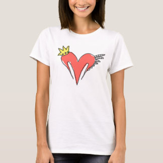 T-shirts Coração real