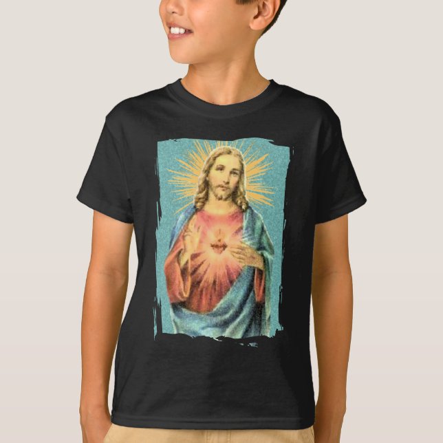 T-shirts Coração sagrado de Jesus (Frente)