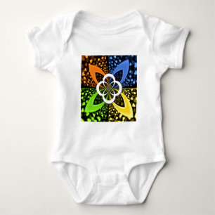 T-shirts Corações amarelo azul iridescentes