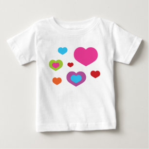 T-shirts Corações Coloridos