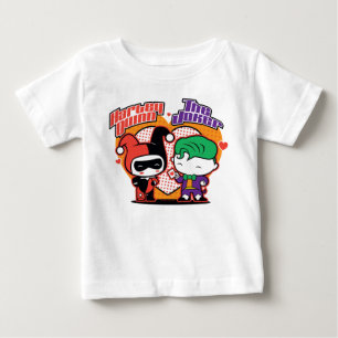 T-shirts Corações de Chibi Harley Quinn e Chibi