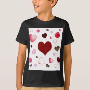 T-shirts Corações e Rosas