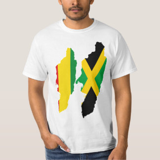T-shirts Corações, Jamaica e Rasta/Etiópia duplos