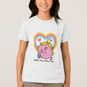 T-shirts Corações pequenos da senhorita princesa  