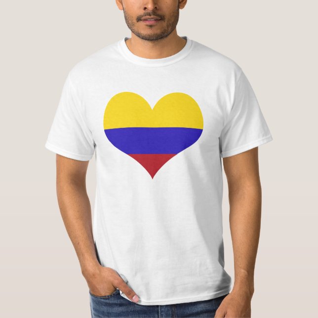 T-shirts Corazon de Colômbia (Frente)