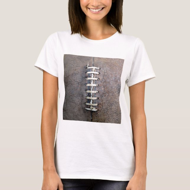 T-shirts Cordas de futebol vertical (Frente)
