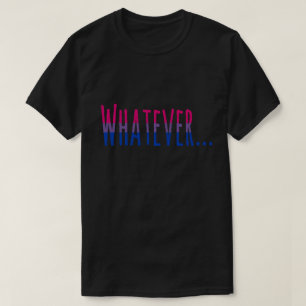 T-shirts Cores bissexuais da bandeira do orgulho "o que