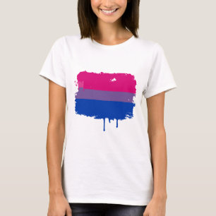 T-shirts Cores bissexuais do orgulho