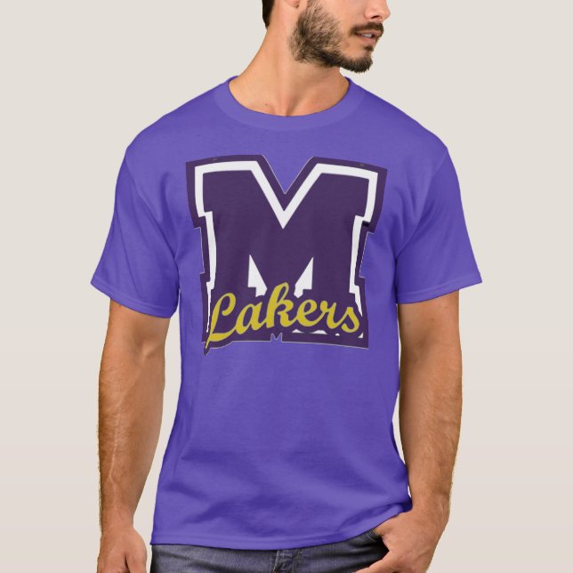 T-shirts Cores de Millersport Lakers (Frente)