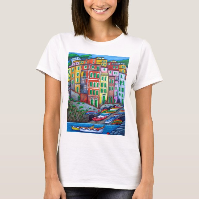 T-shirts Cores do Tshirt de Riomaggiore (Frente)