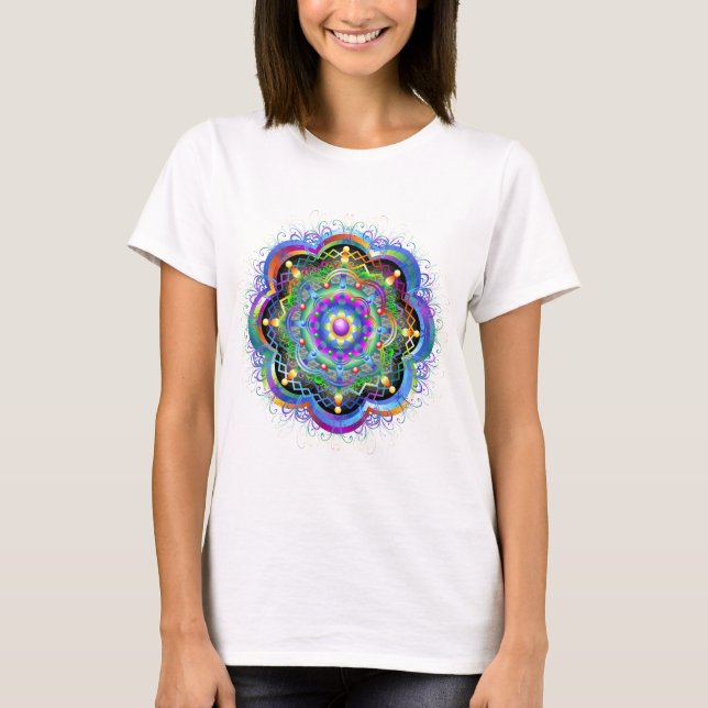 T-shirts Cores do Universo Mandala (Frente)