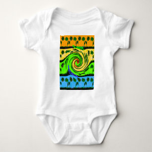 T-shirts Cores Florais Wavy Summer Wave