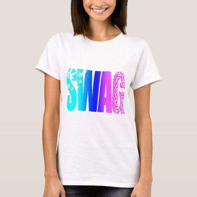 T-shirts Cores SWAG Espaguete Espaguete Esparguete Superior (Frente)
