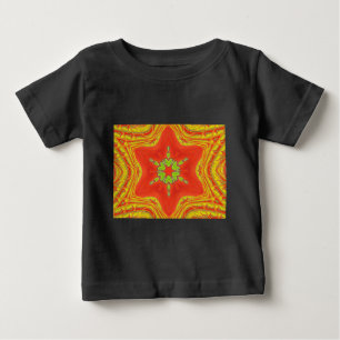 T-shirts Cores tradicionais africanos vermelho-ouro