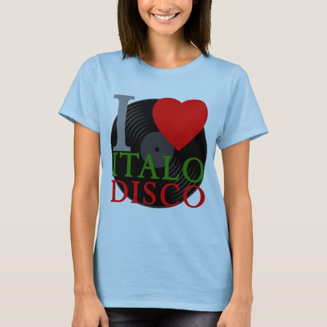 T-shirts Corey Tiger 80s Retro Eu Amo Italo Disco (Frente)