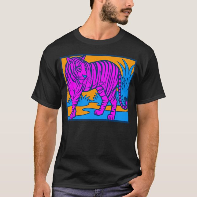 T-shirts COREY TIGER 80's ROSA TIGER CENA (Frente)