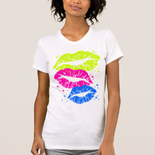 T-shirts Corey Tiger 80s Vintage Lábios & Estrelas Beijos