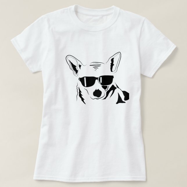 T-shirts Corgi legal (Frente do Design)