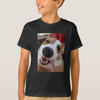 T-shirts Corgi vermelho e branco de Galês do Pembroke