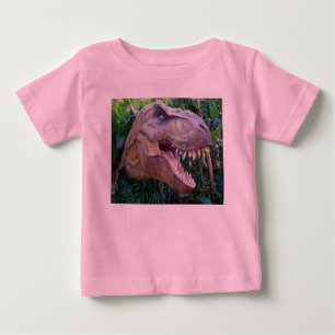 T-shirts Coringa do bebê do dinossauro