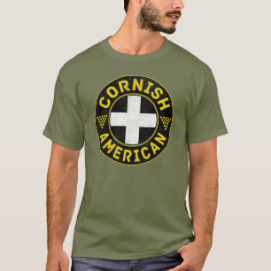T-shirts Cornish American Flag