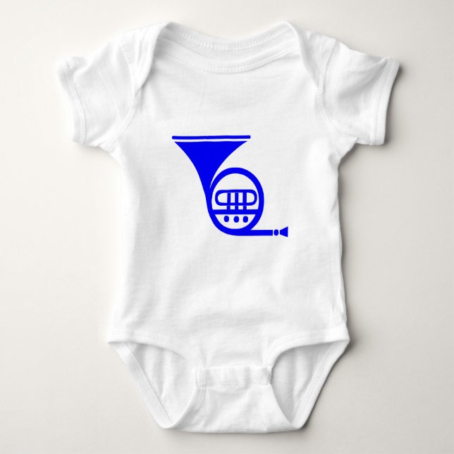 T-shirts Corno de França - Azul (Frente)