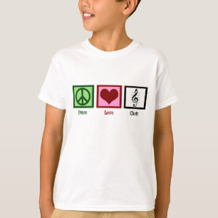 T-shirts Coro do amor da paz