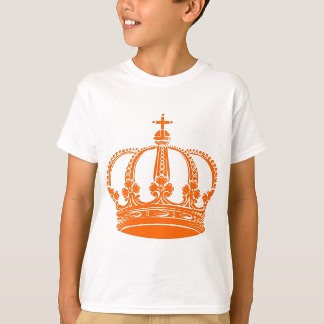 T-shirts Coroa Real 02 - Laranja (Frente)