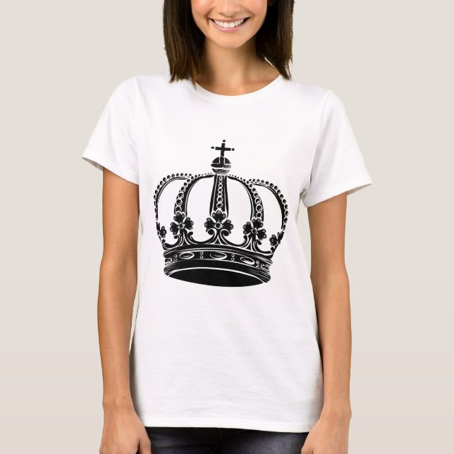 T-shirts Coroa Real 02 - Preto (Frente)