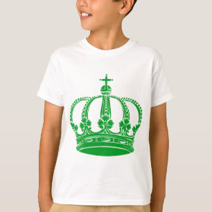 T-shirts Coroa real 02 - verde de grama
