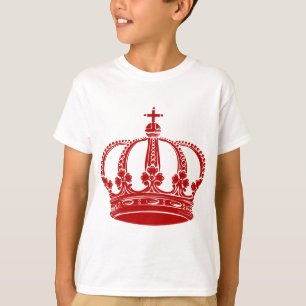 T-shirts Coroa real 02 - vermelho do rubi