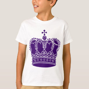 T-shirts Coroa real - profundamente - roxo