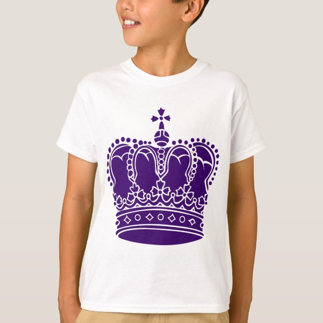 T-shirts Coroa Real - Roxo Profundo (Frente)
