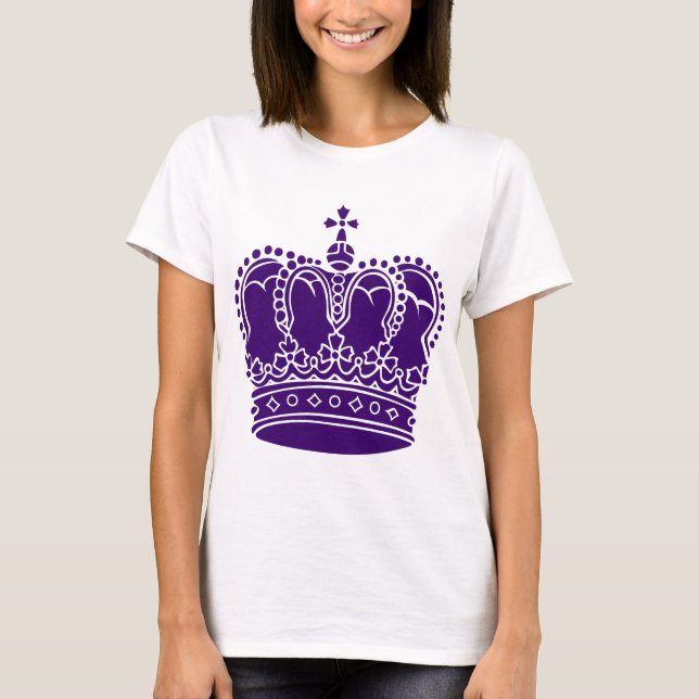 T-shirts Coroa Real - Roxo Profundo (Frente)
