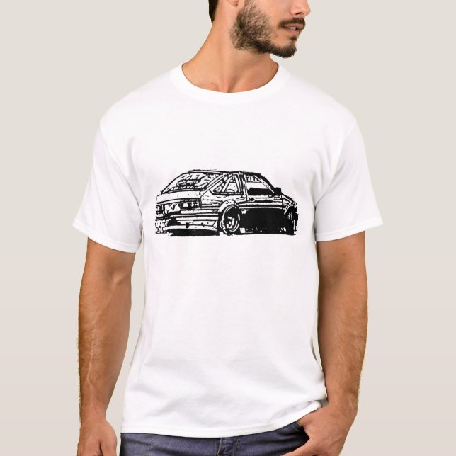 T-shirts Corolla 1986 AE86 (Frente)