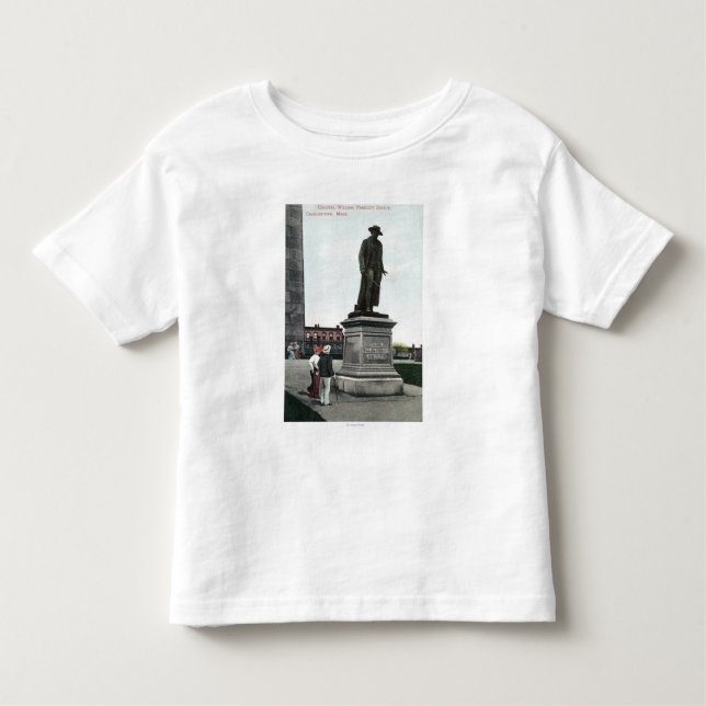 T-shirts Coronel William Prescott Estátua Cena (Frente)