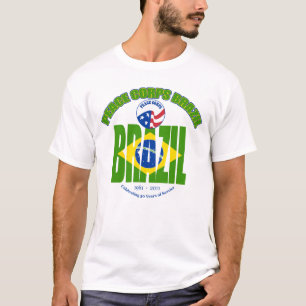 T-shirts Corpo de paz Brasil, T branco #1